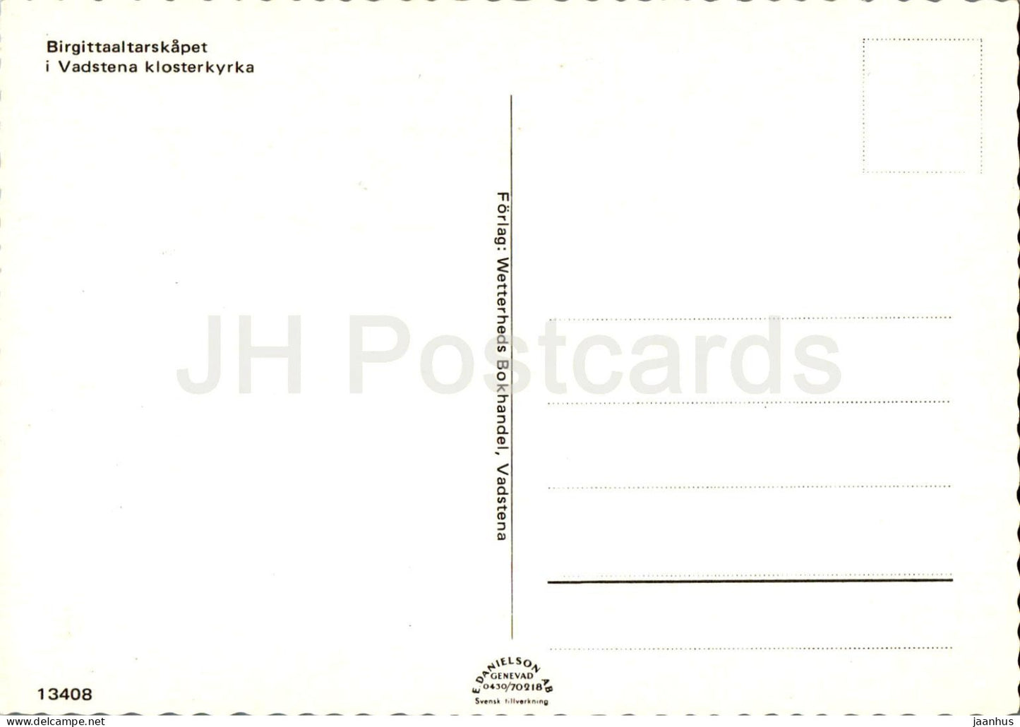 Vadstena Klosterkyrka - Birgittaaltarskapet - Altar - church - 13408 - Sweden - unused
