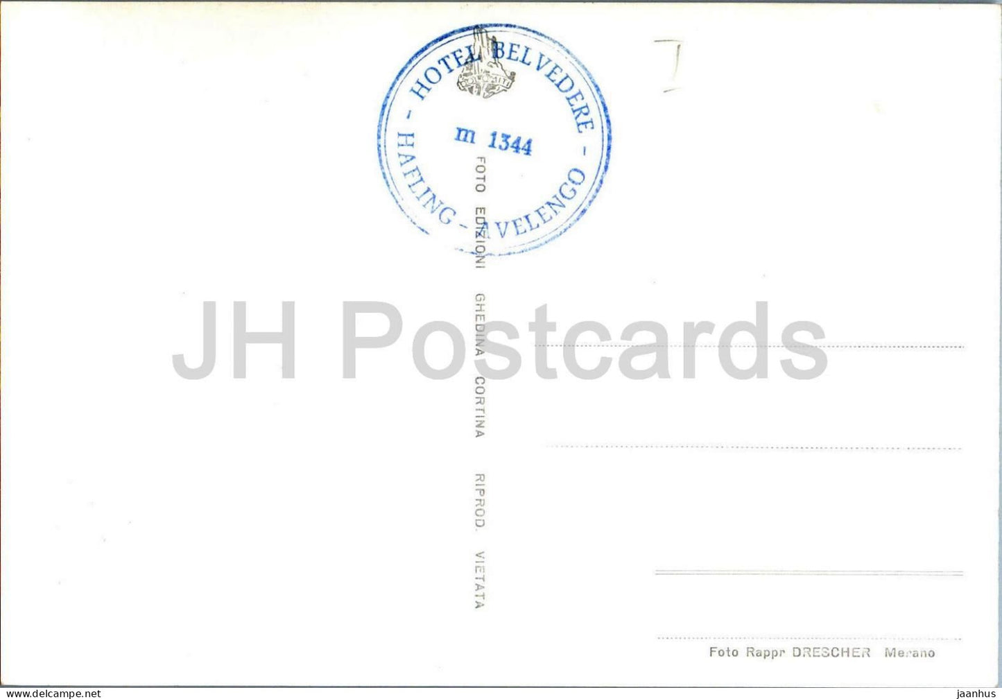 Merano - Avelengo 1250 - Chiesa - Meran - Hafling 1250 m - Church - 102-41 - old postcard - Italy - unused