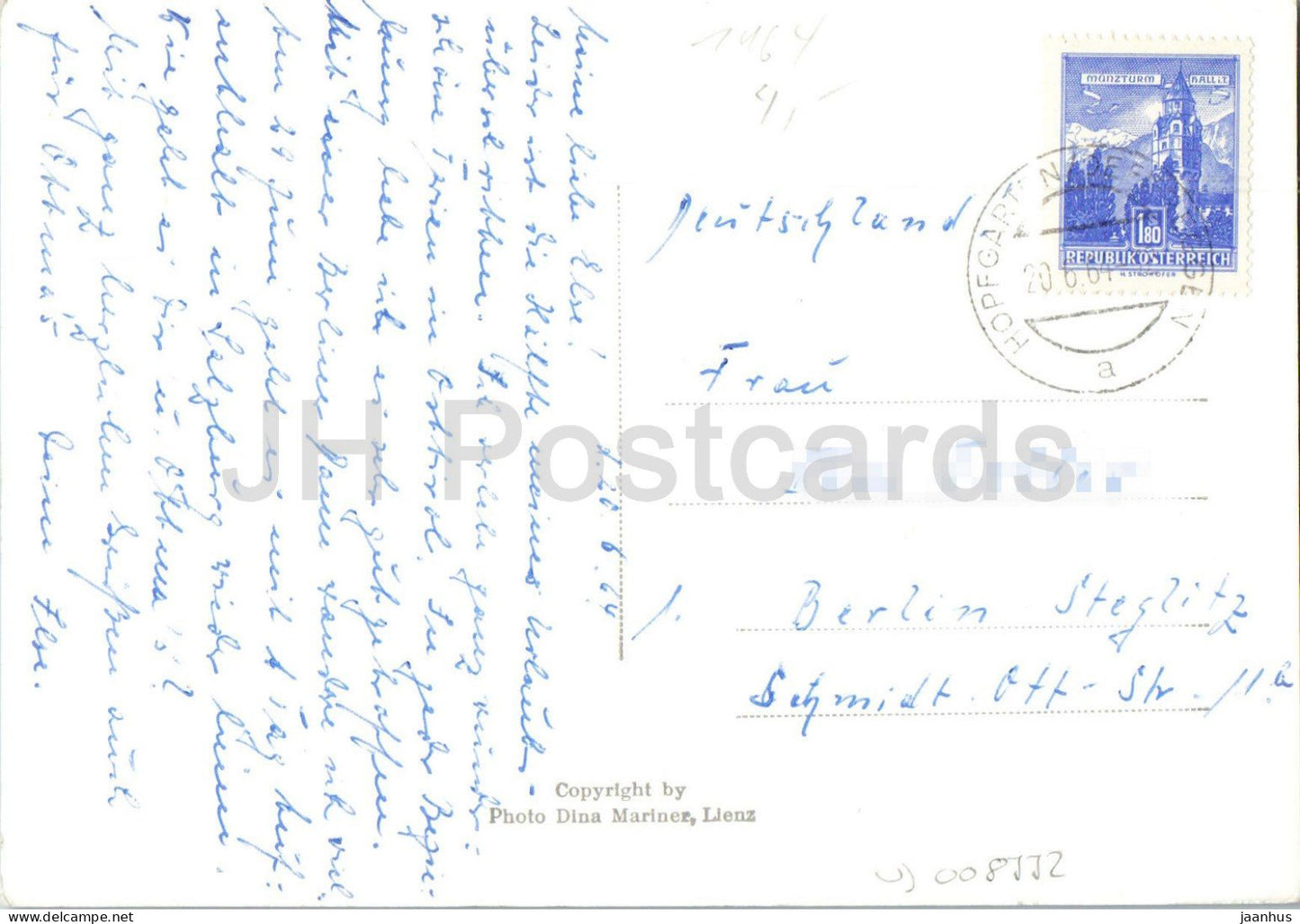 Hopfgarten i. Def. Osttirol – Dorf – Kirche – Tal – Berge – 1964 – Österreich – verwendet