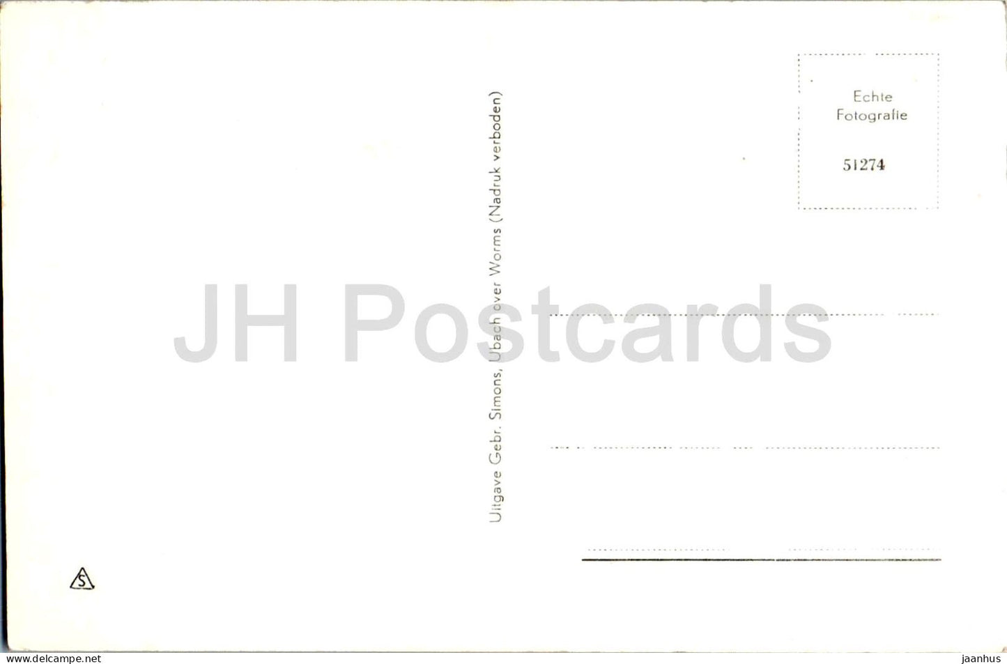 Vaals - Panorama Aken - city view - church towers - 51274 - old postcard - Netherlands - unused