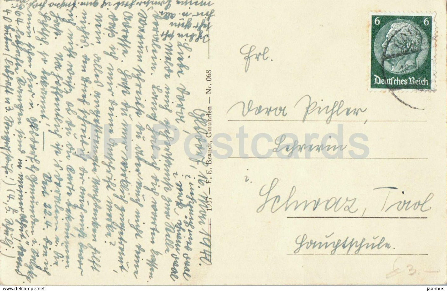 Salzkammergut - Bad Goisern mit Ramsauergebirge - mountain - Alps - 068 - old postcard - 1940 - Austria - unused