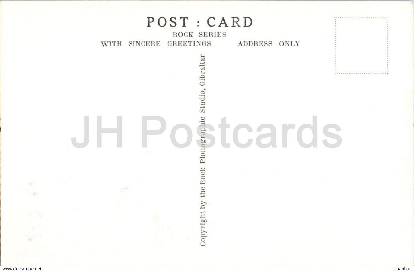 Grüße aus Gibraltar – Nordansicht des Felsens – Britische Grenztore – alte Postkarte – Gibraltar – unbenutzt