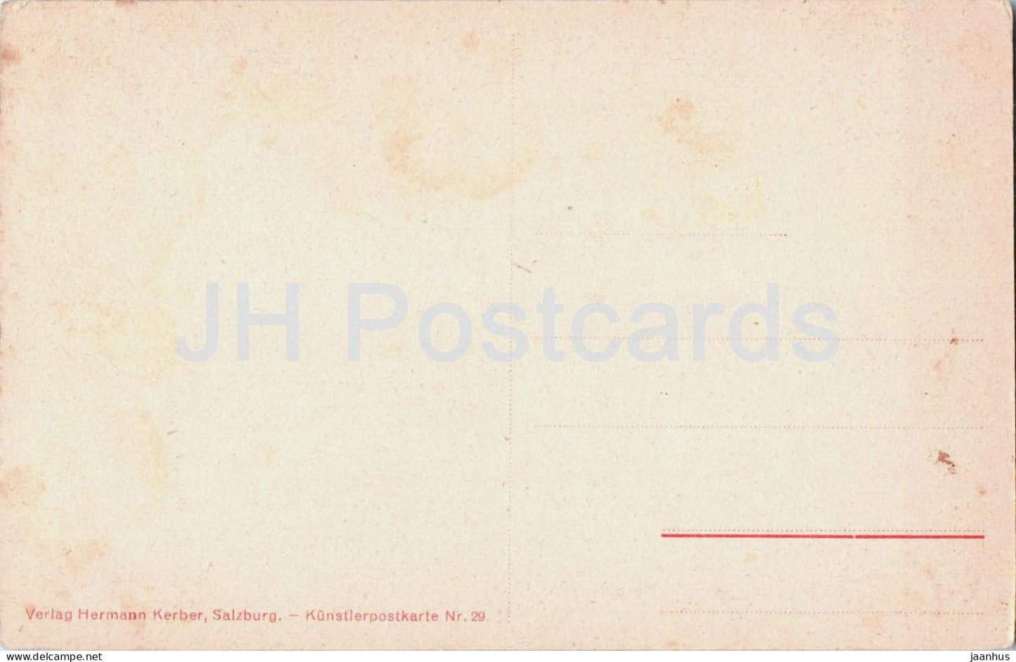 Salzburg - Die Altstadt vom Monchsberg - illustration - 29 - old postcard - Austria - unused