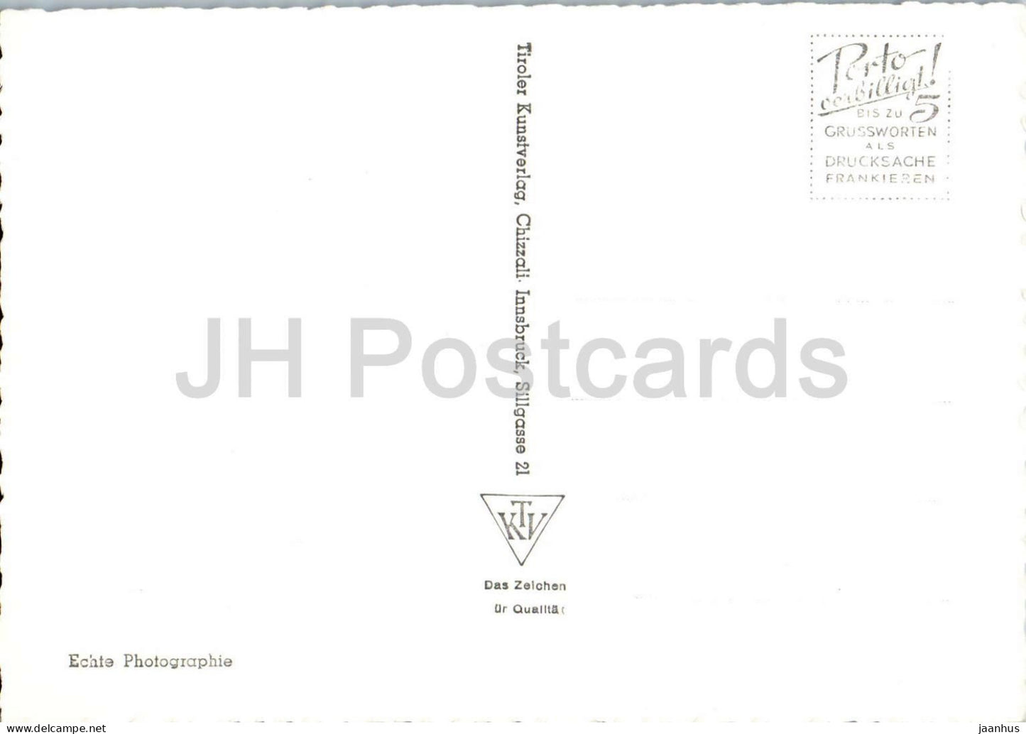 Treffauer Kaiser Ellmauer Haltspitze - Ackerlspitze - mountains - valley village 8505 - old postcard - Austria - unused