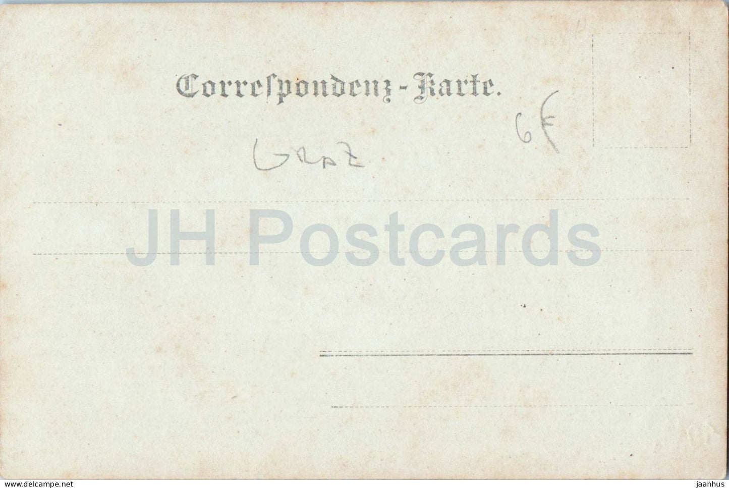 Graz - vue de rue - carte postale photo - carte postale ancienne - Autriche - non utilisée