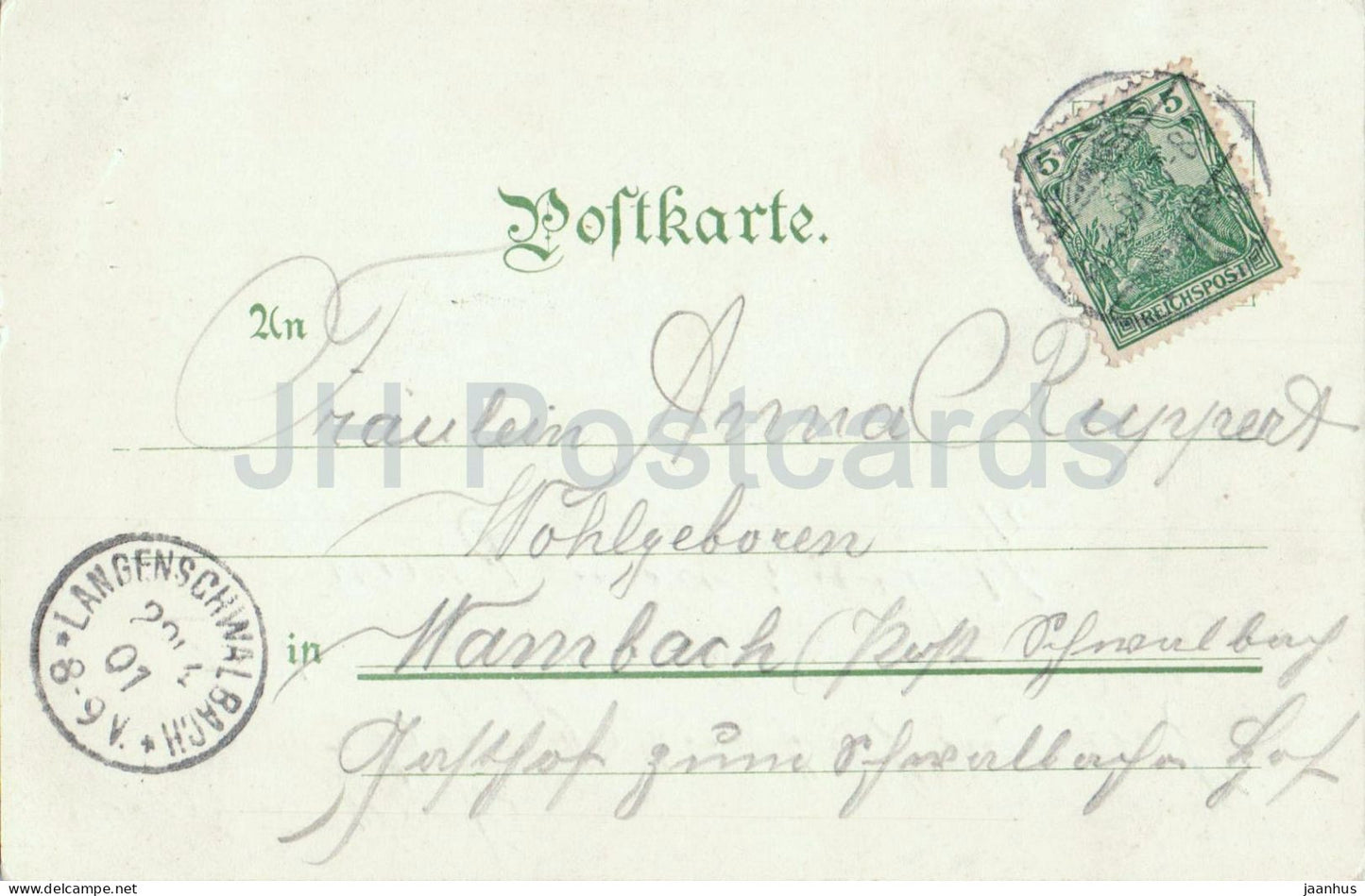 Eltville am Rhein - Total - Ansichtskarte 673 - carte postale ancienne - 1901 - Allemagne - utilisé