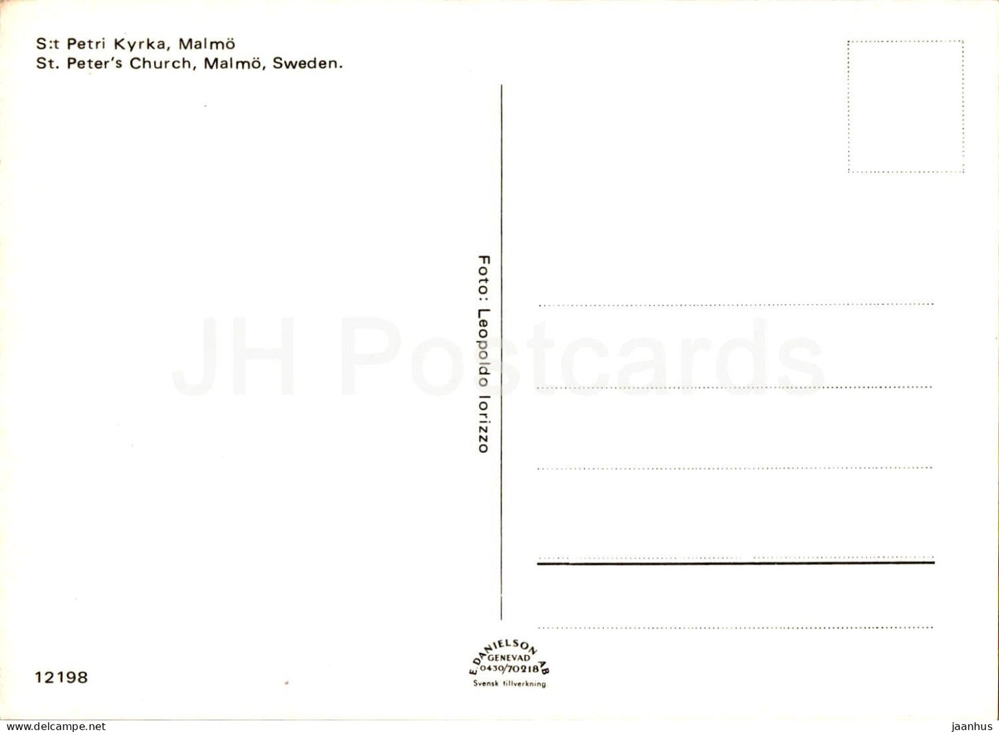 Malmo - St Petri Kyrka - church - 12198 - Sweden - unused