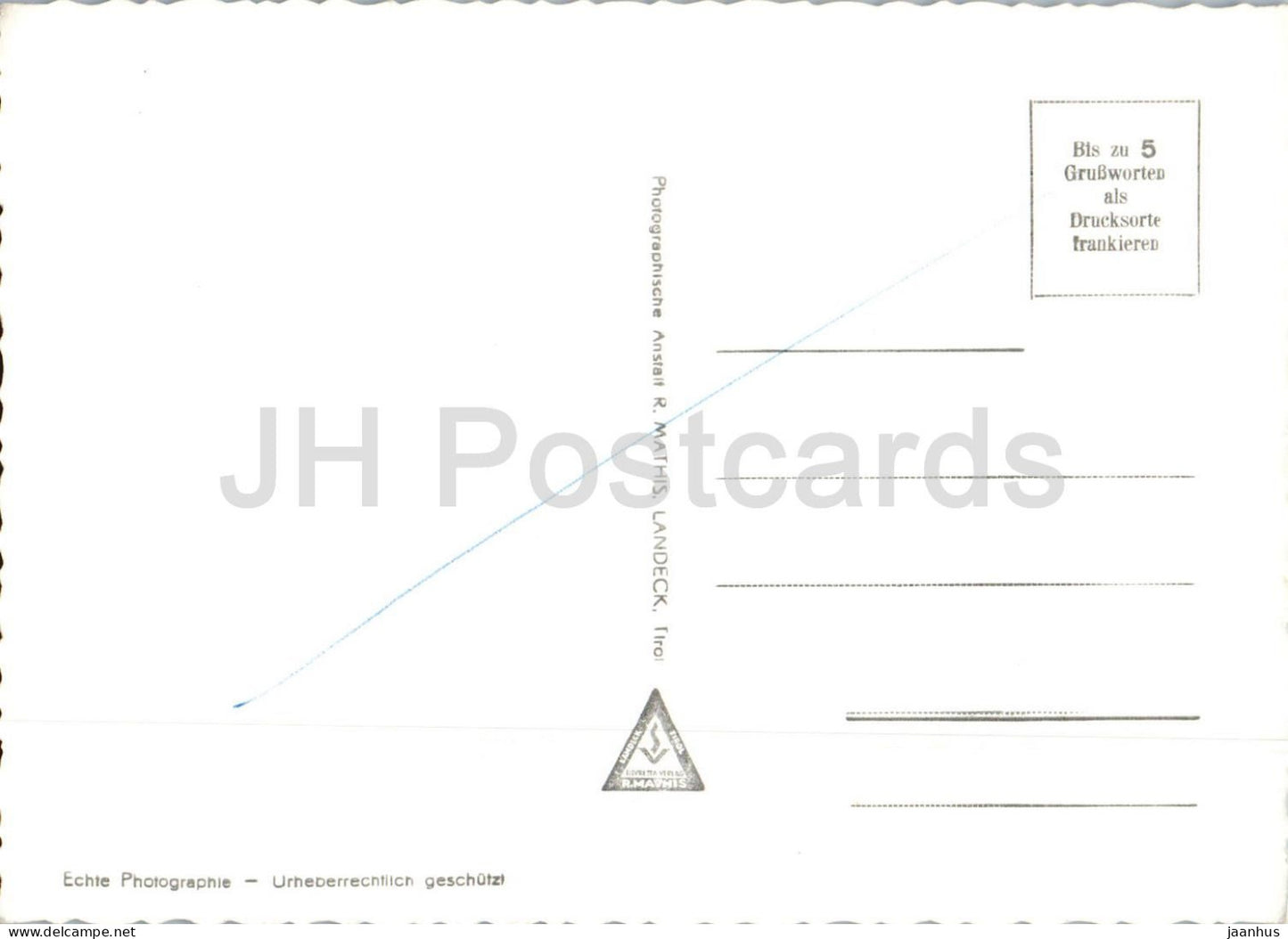 Motiv ad Trisanna - Paznauntal - Tirol - Fluss - Dorf - Berge - 14063 - alte Postkarte - Österreich - unbenutzt