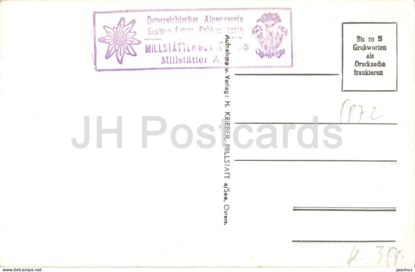 Millstatt - Fernsicht nach Suden - mountains - 104 - old postcard - 1930s - Austria - unused