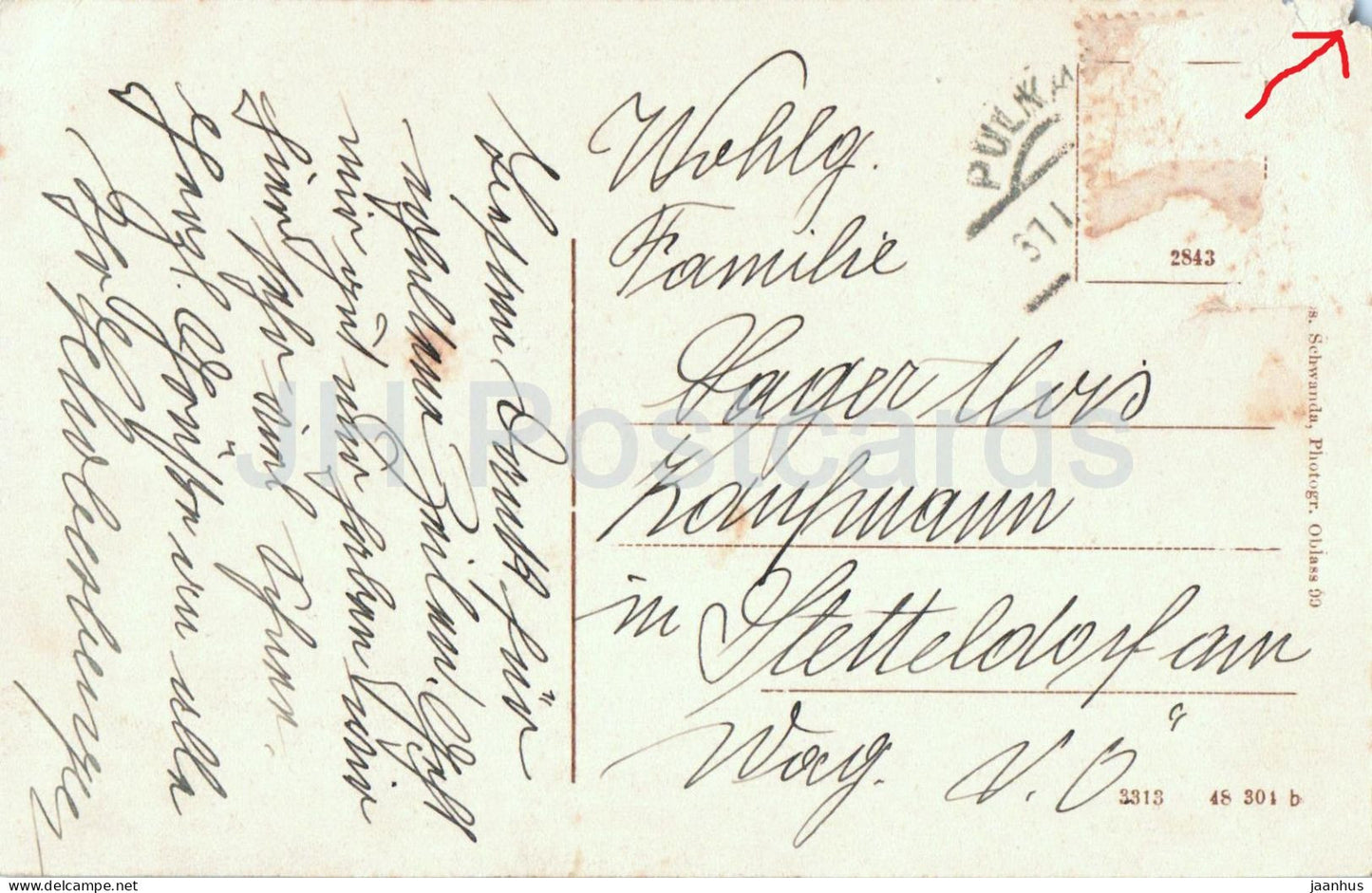 Gruss aus Pulkau - 2843 - carte postale ancienne - Autriche - utilisé