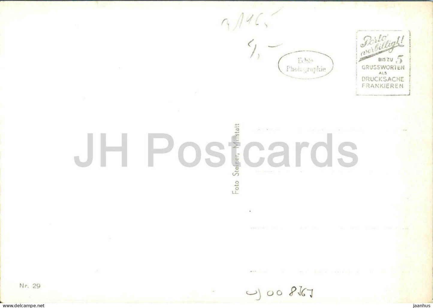 Millstatt - Karnten - village - lake - mountain panorama - 29 - old postcard - Austria - unused