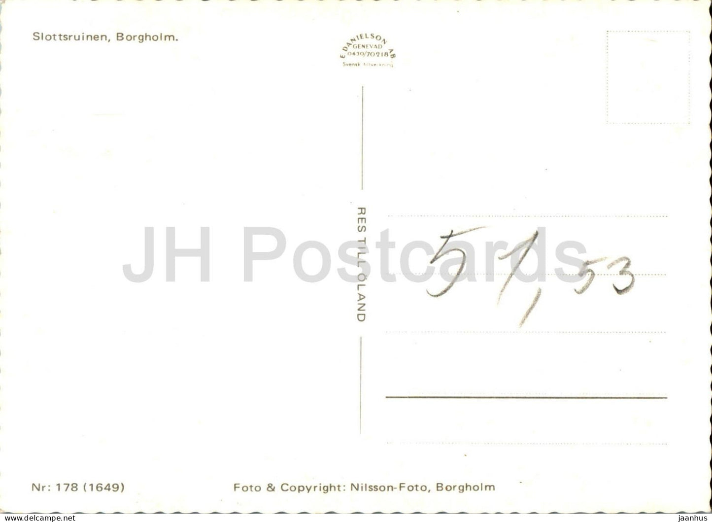 Slottsruinen - Borgholm - ruines du château - 178 - Suède - inutilisé