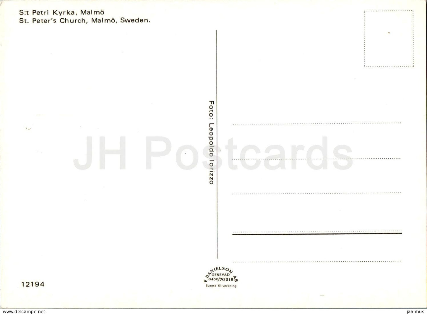 Malmo - St Petri Kyrka - church - 12194 - Sweden - unused