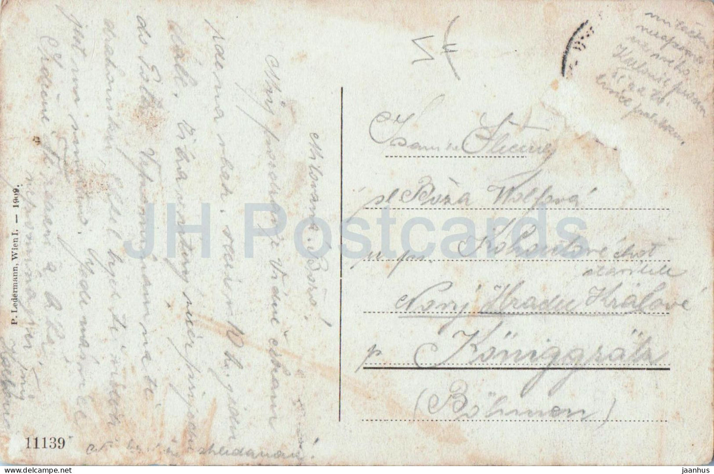 Wien - Vienna - Rennweg 91 - Pfarrkirche zu Maria Geburt - church - old postcard - 1909 - Austria - used