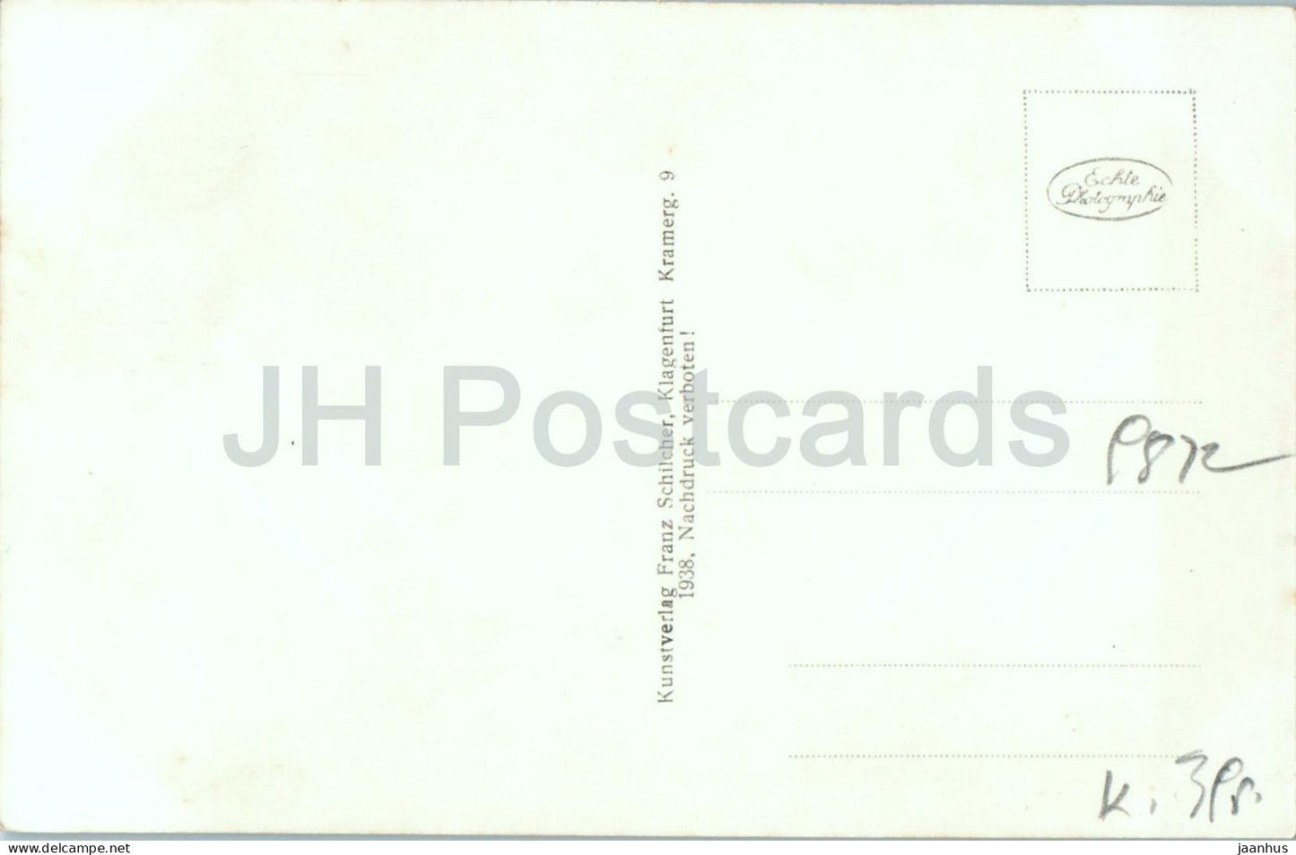 Millstatt am See - Schloss Heroldeck - castle - lake view - 328 - old postcard - 1938 - Austria - unused