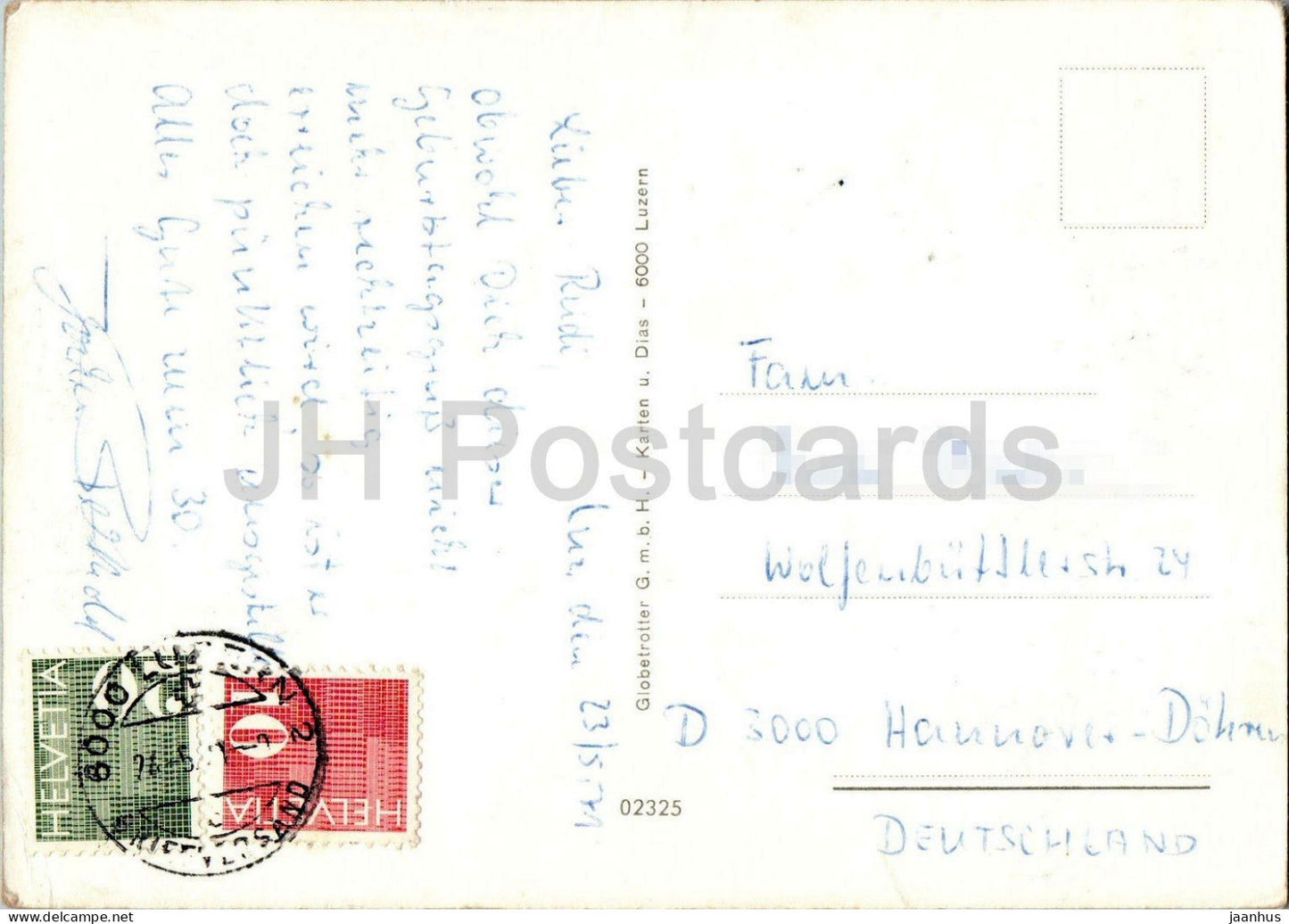 Bürgenstock m 1132 Hammetschwand Lift Blick auf Luzern - Aufzugsturm - Multiview - 02325 - 1971 - Schweiz - gebraucht