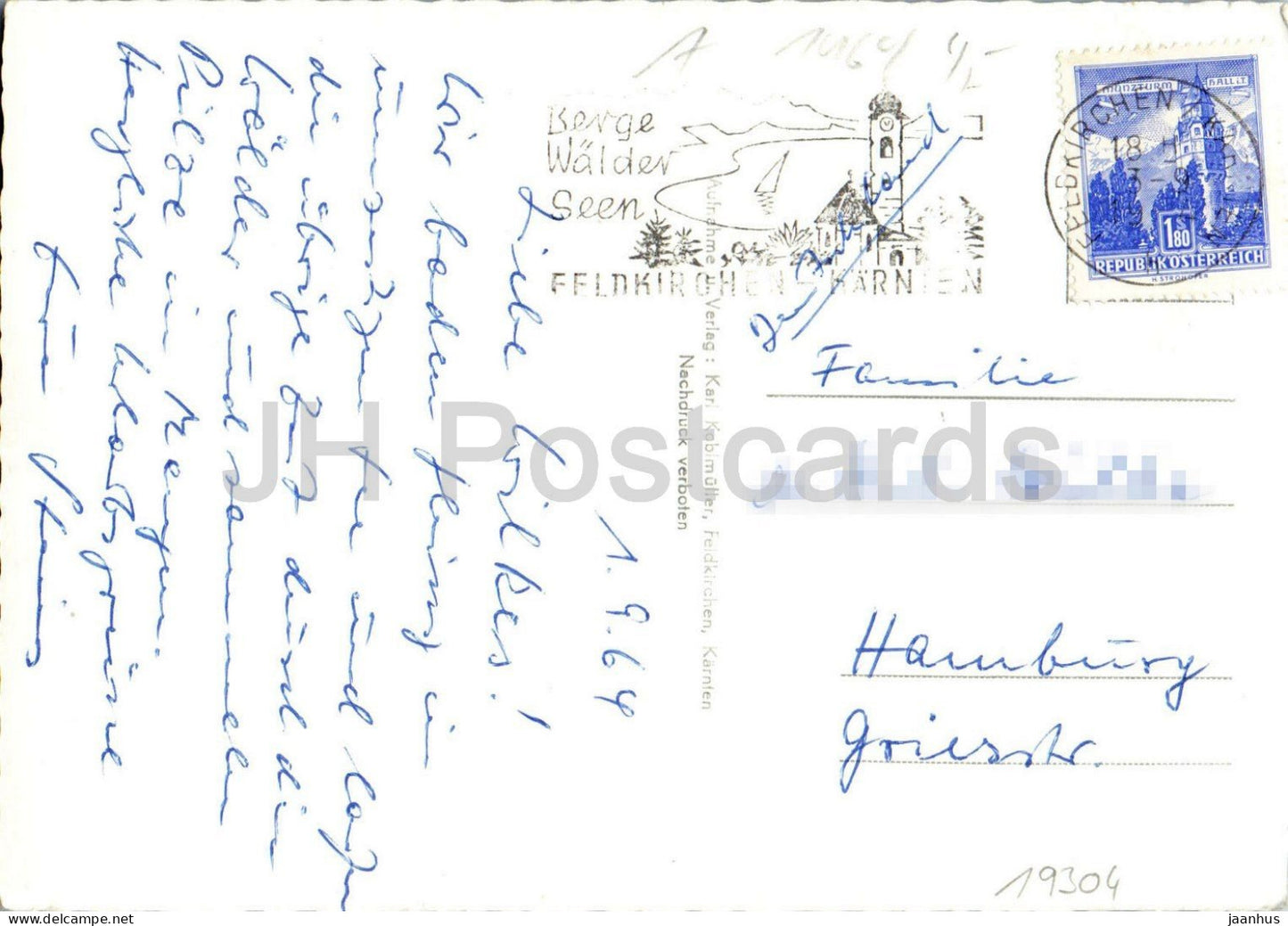 Maltschachersee bei Feldkirchen in Kärnten - See - 1964 - Österreich - gebraucht