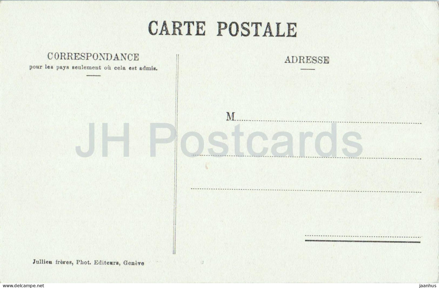 Le Mont-Blanc 4810 m vu de Geneve - Geneva - 2266 - mountain panorama - old postcard - Switzerland - unused