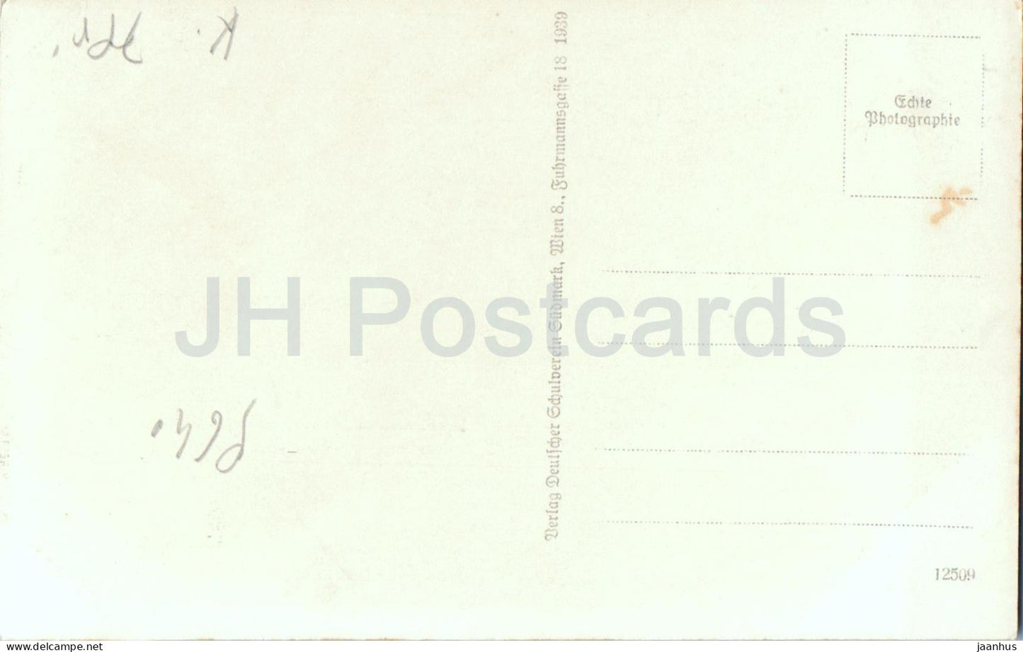 Untere Valentinalm - Plockenstrasse - Refuge de montagne - Alpes - 12509 - carte postale ancienne - 1939 - Autriche - inutilisé