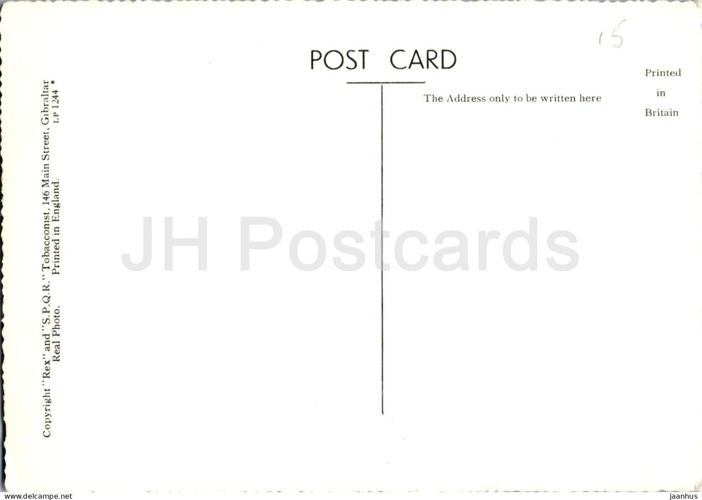 Gibraltar - The Rock Water Catchments - reservoir slopes cliff view - old postcard - Gibraltar - unused