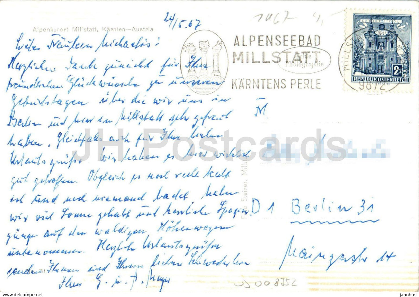 Millstatt - Kärnten - Dorf - See - Bergpanorama - 31 - 1967 - Österreich - gebraucht