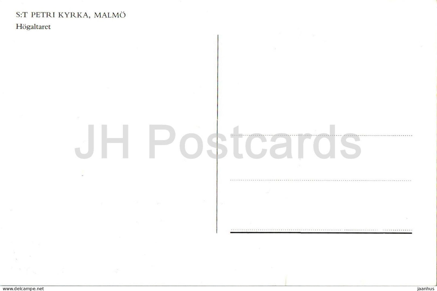 Malmo - St Petri Kyrka - Hogaltaret - Altar - church - Sweden - unused