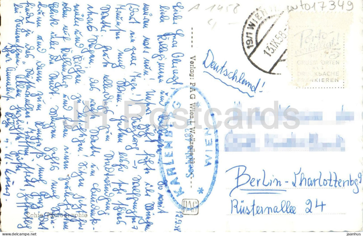Vienne - Vienne - Stephansdom - cathédrale - 45644 - vieille carte postale - 1958 - Autriche - oblitérée