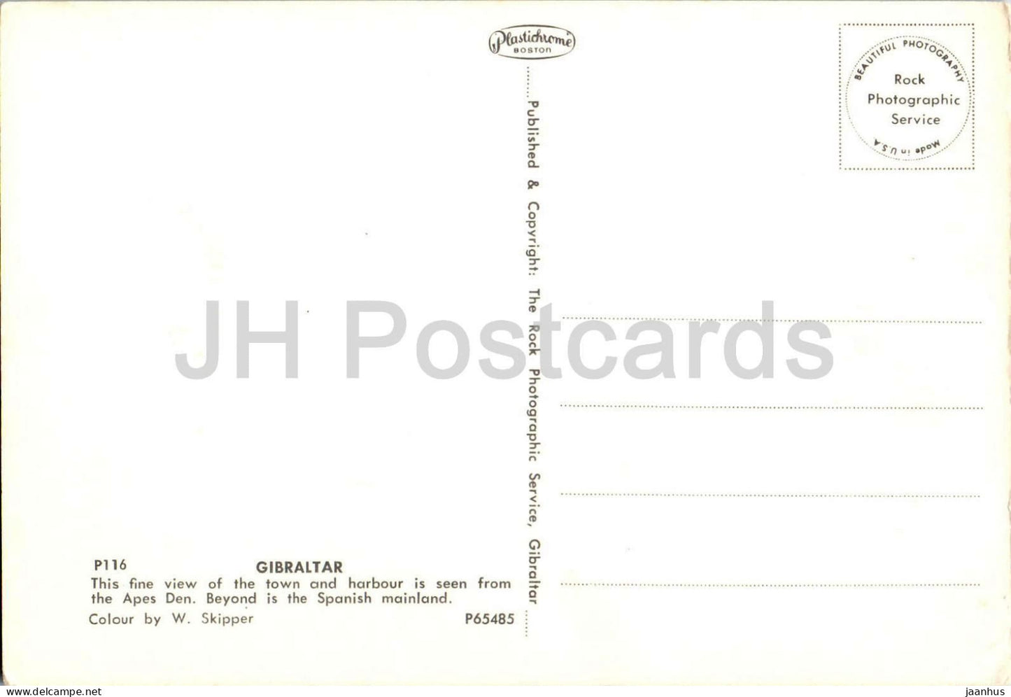 Gibraltar - Luftbild von Stadt und Hafen - P116 - Gibraltar - unbenutzt