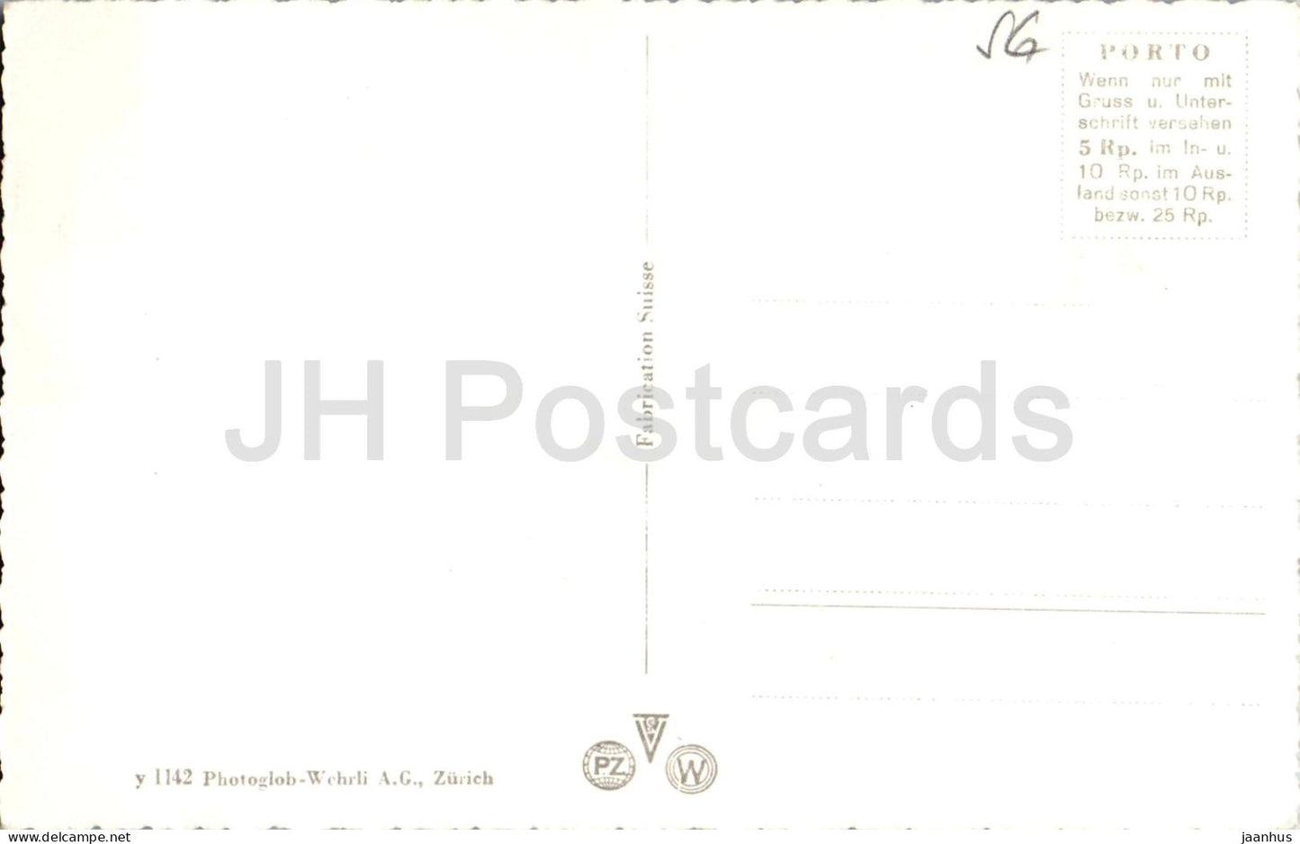 Toggenburg - carte illustrée avec chaînes de montagnes et vallées - 1142 - ancienne carte postale - Suisse - non utilisée