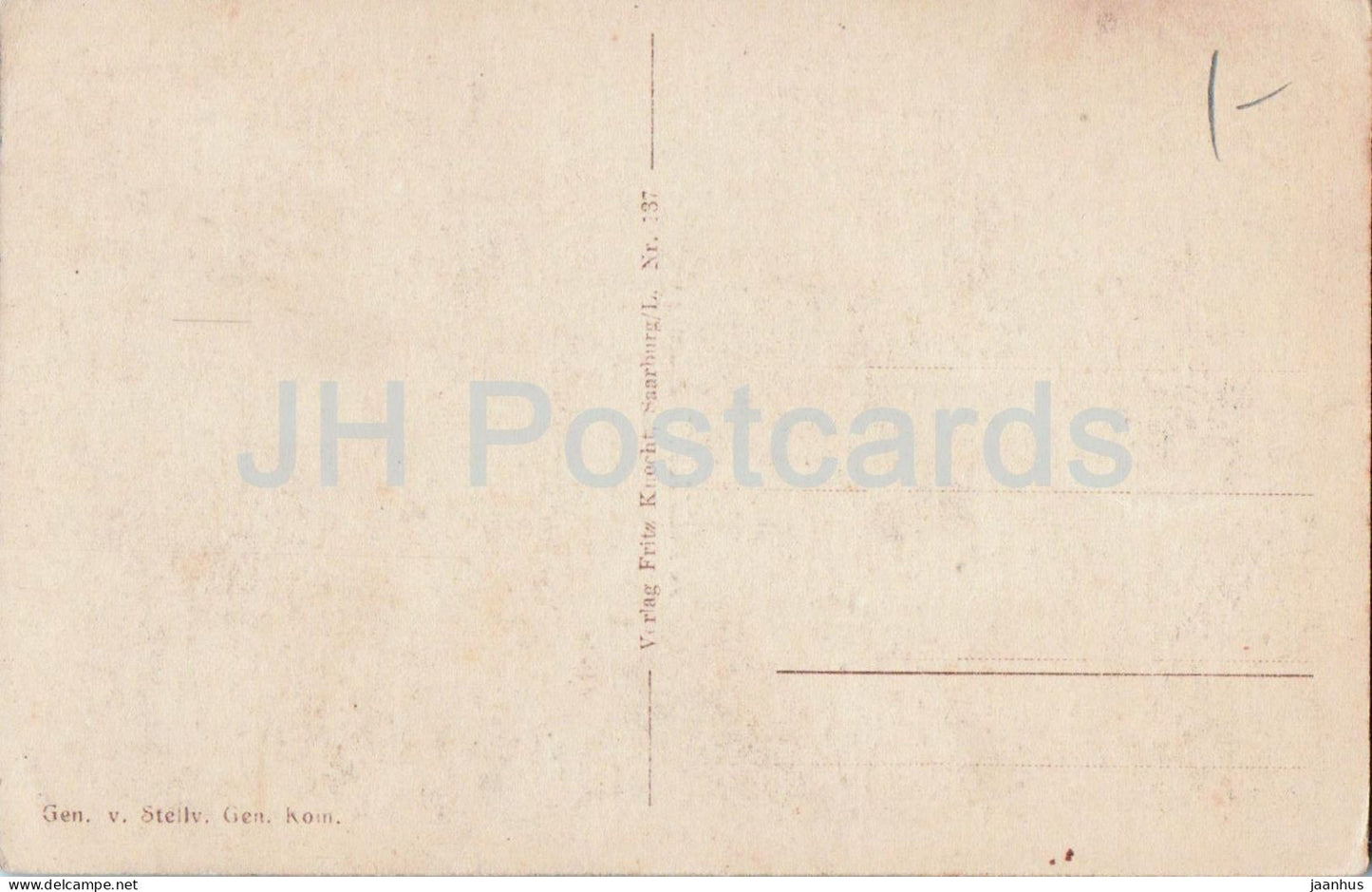 Angomont - Dorfstrasse - Kirche - Village Street - Church - WWI - ruins - Nr.137 - old postcard - France - unused