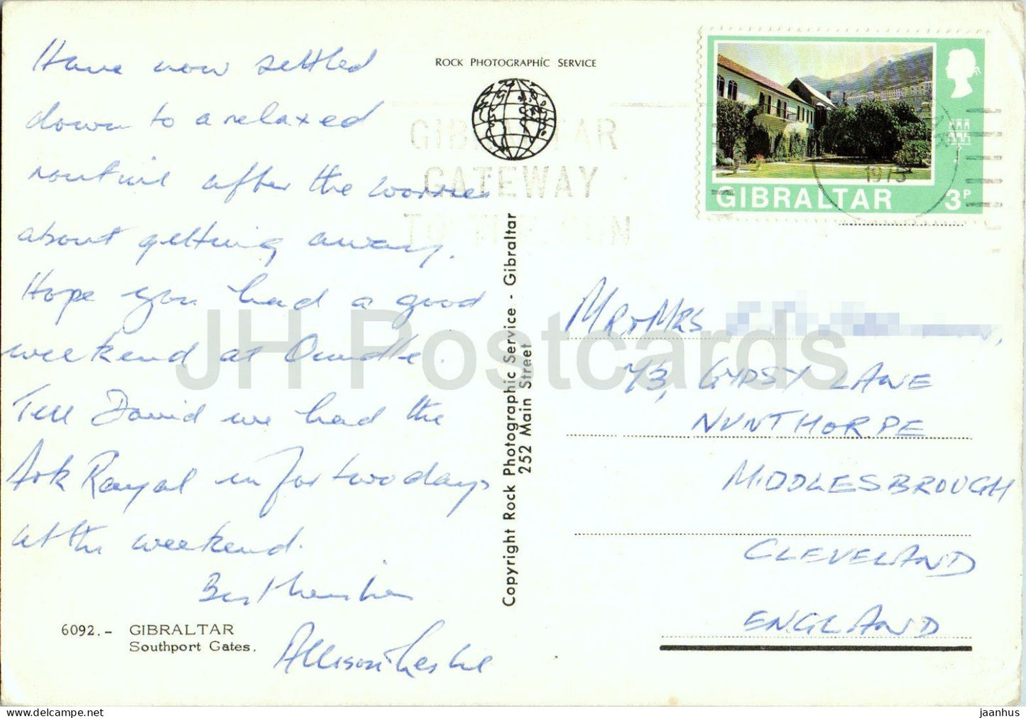 Gibraltar - Southport Gates - voiture Volkswagen - 6092 - 1975 - Gibraltar - occasion