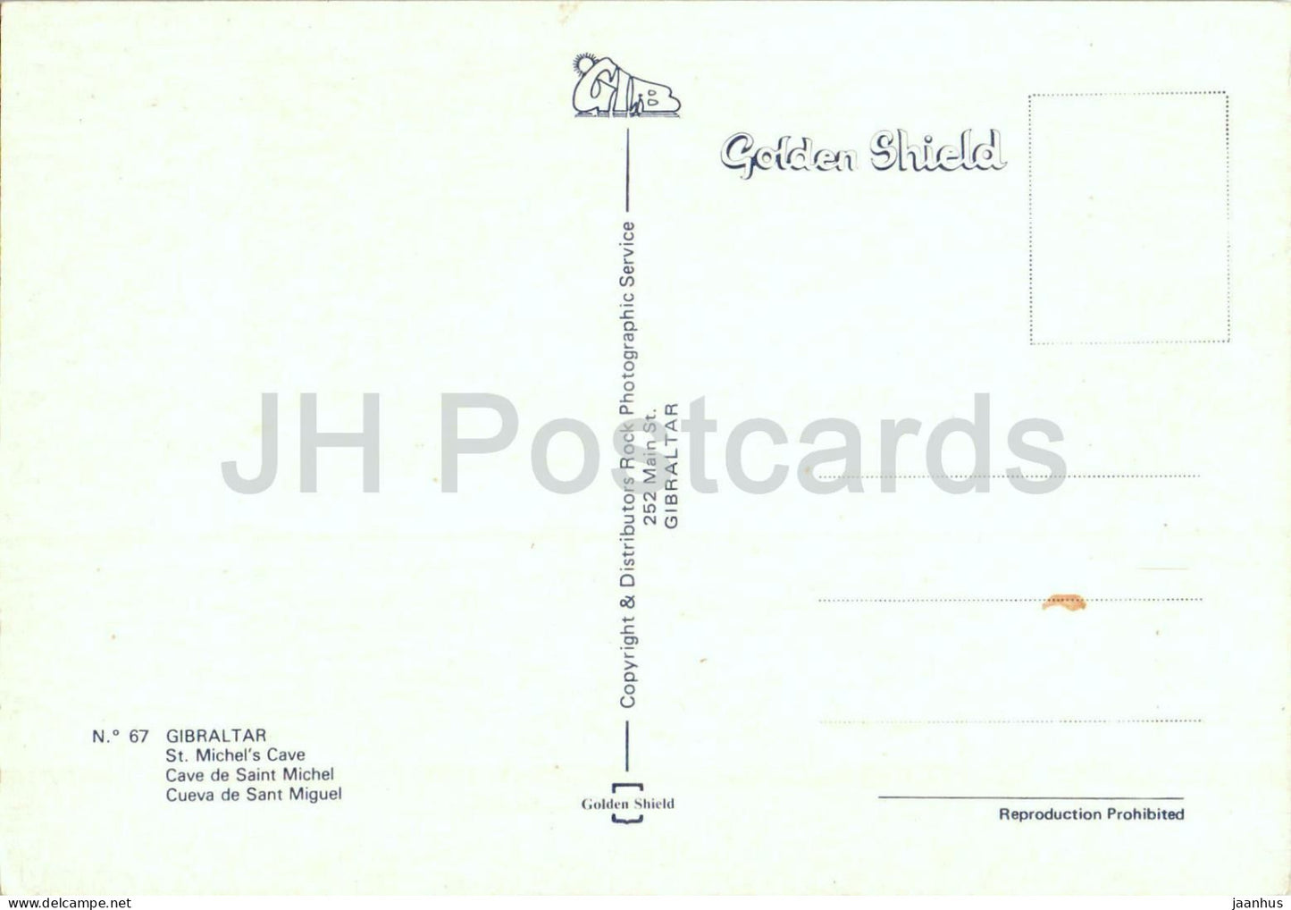 Gibraltar – St. Michael’s Cave – Stalaktiten – unterirdische Halle – 67 – Gibraltar – unbenutzt