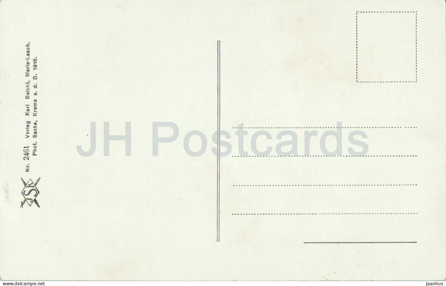 Hochaltar der Wallfahrtskirche à Maria Laach am Jauerling - église - intérieur - carte postale ancienne - 1916 - Autriche - inutilisé