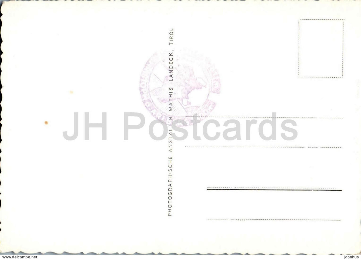 Arlbergpasshohe mit Schindlerspitze - mountain landscape - summit cross, Alps - 8570 - old postcard - Austria - unused