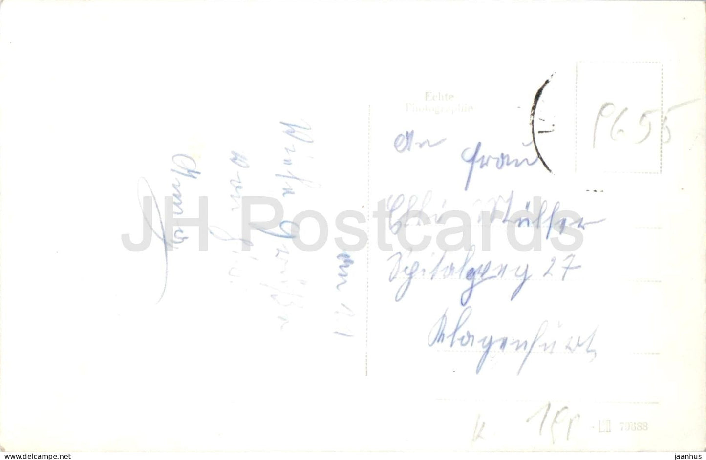 Maria Luggau im Lesachtal - panorama avec église - 186 - carte postale ancienne - Autriche - années 1950 - utilisée