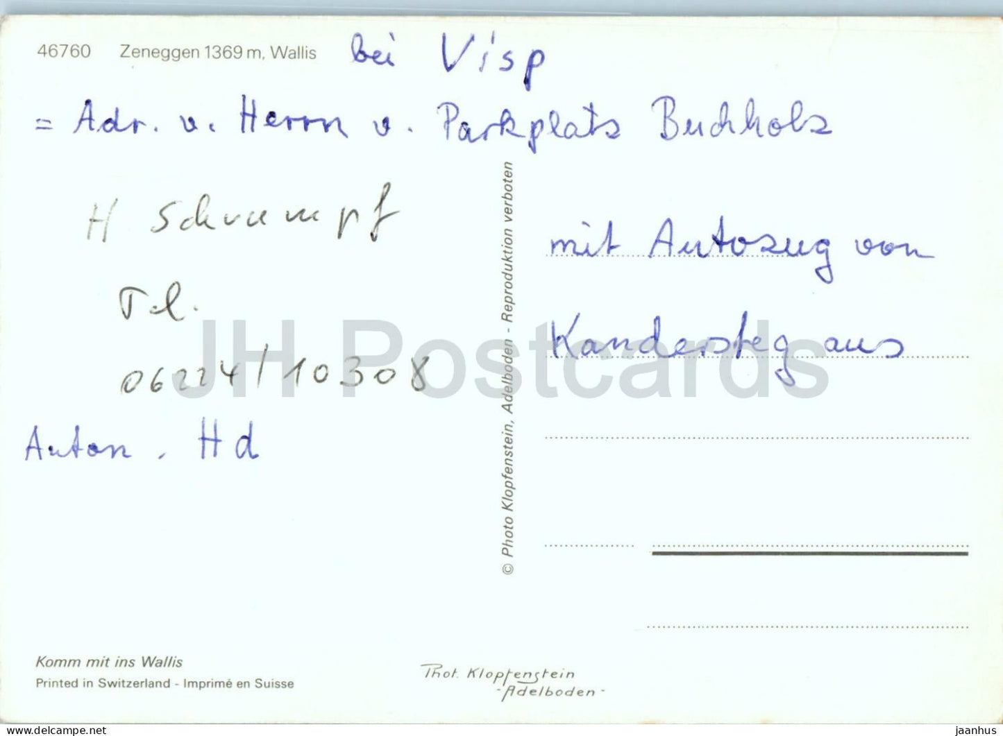 Zeneggen 1369 m Wallis - Bergdorf - Berge - Multiansicht - 46760 - Schweiz - gebraucht
