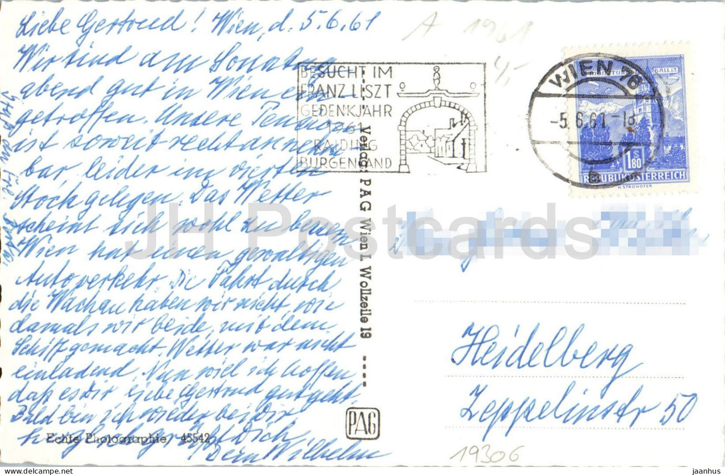 Wien - Vienna - Das schöne Wien - Westbahnhof - Rathaus - Mehrfachansicht - 1961 - Österreich - gebraucht