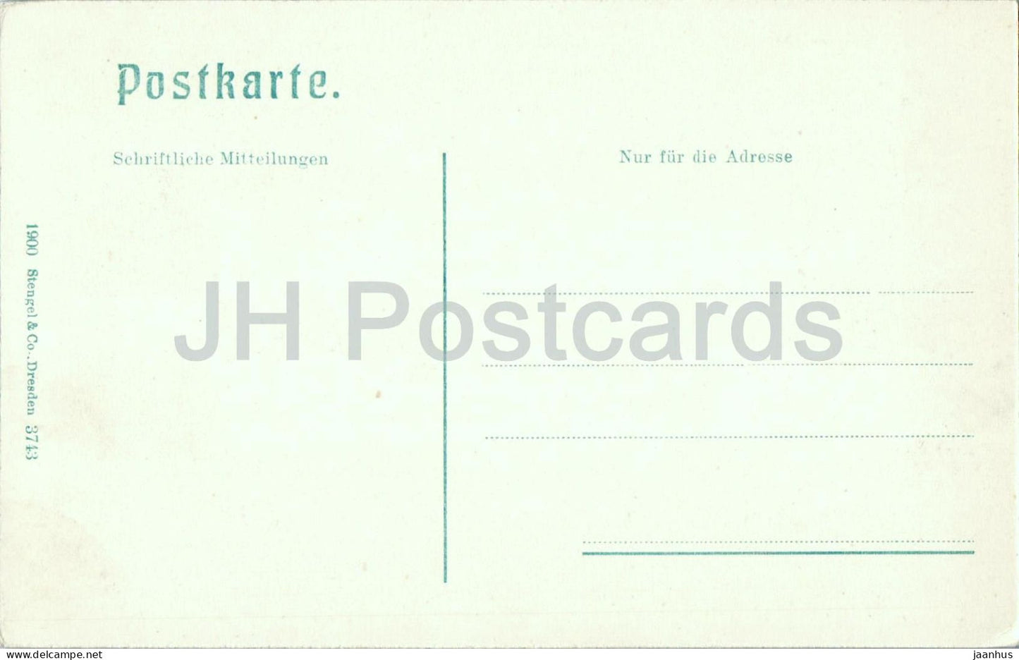 Leopoldsteiner See - mountain lake - rowing boat - alpine view - 3743- old postcard - 1900 - Austria - used