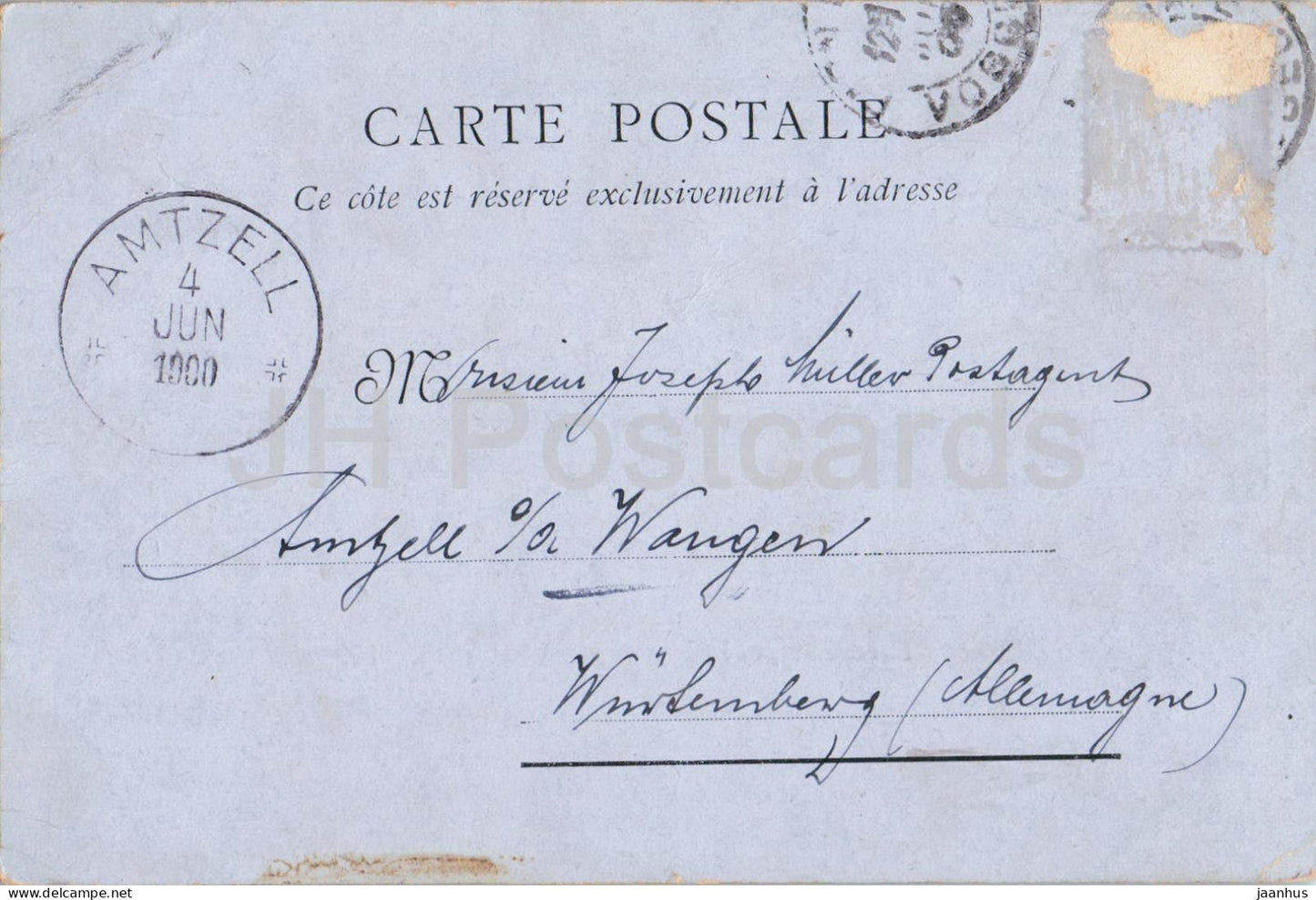 Raon-l’Etape - town view - river - bridge - old postcard - 1900 - France - used