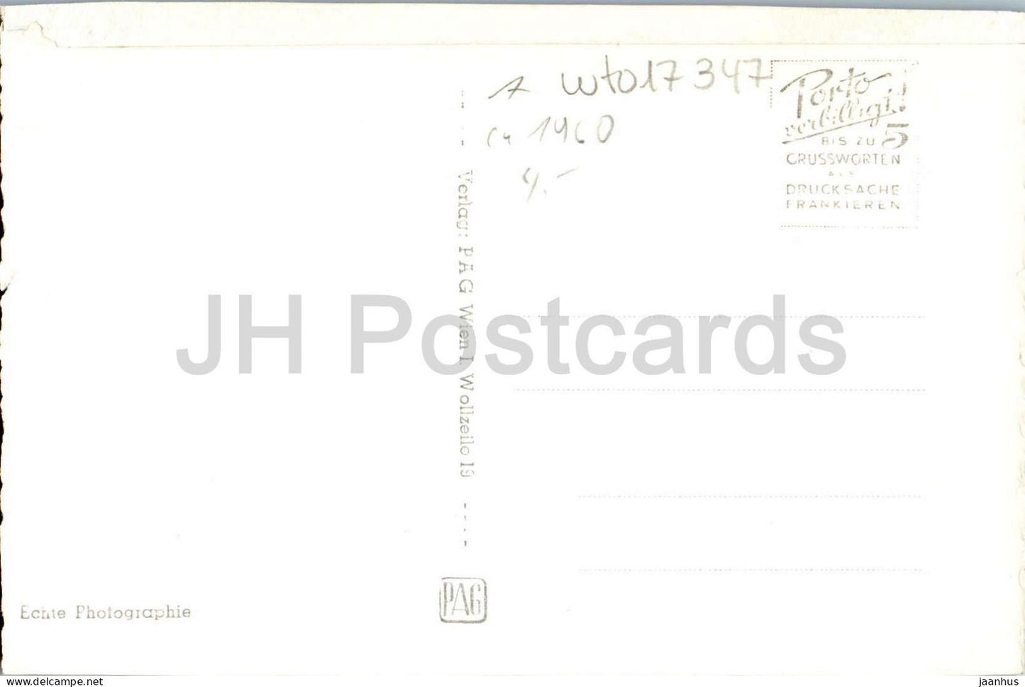 Wien - Vienna - Donaukanal mit Kahlen und Leopoldsberg - Stadtpanorama - 45707 - alte Postkarte - Österreich - unbenutzt