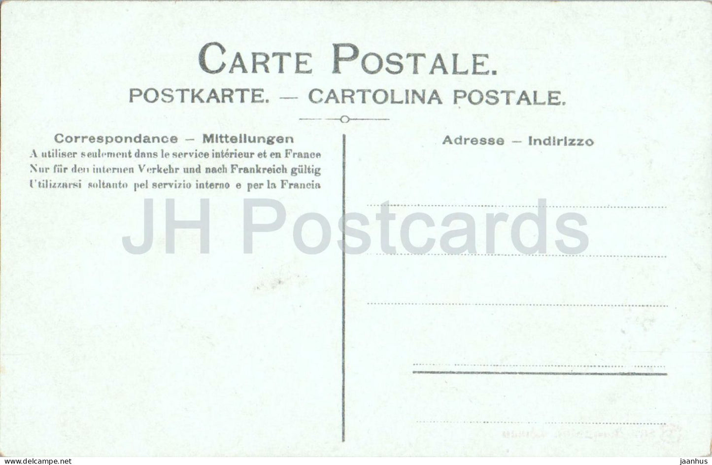 Barque du Leman - boat - Alps - 5162 - old postcard - Switzerland - unused