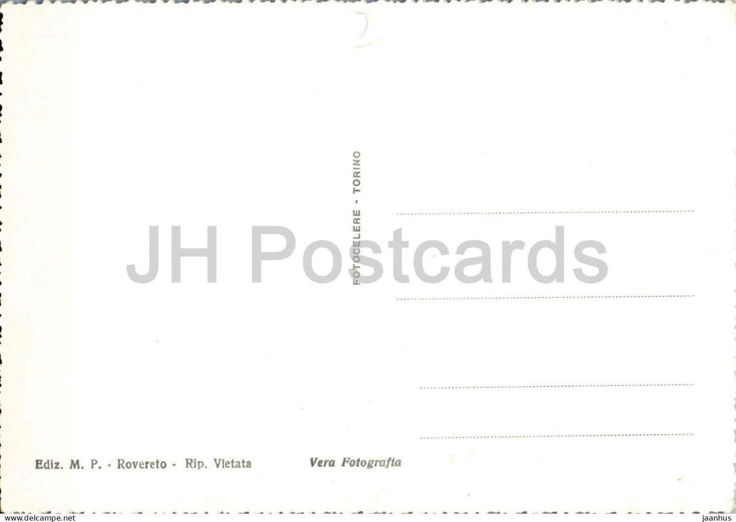 Rovereto - Panorama - town - valley - Alps - mountains - old postcard - Italy - unused