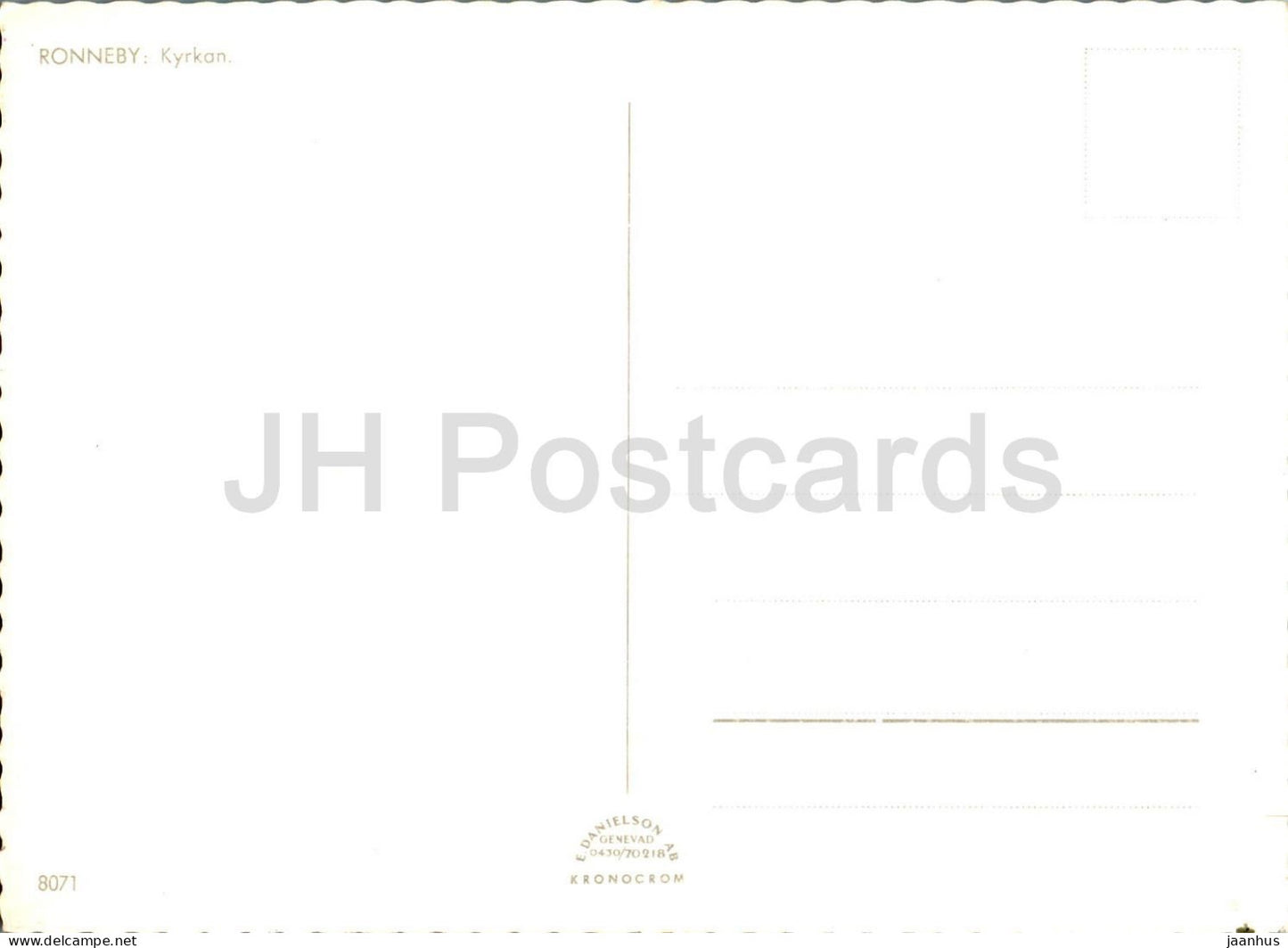 Ronneby Kyrkan - Kirche - 8071 - Schweden - unbenutzt