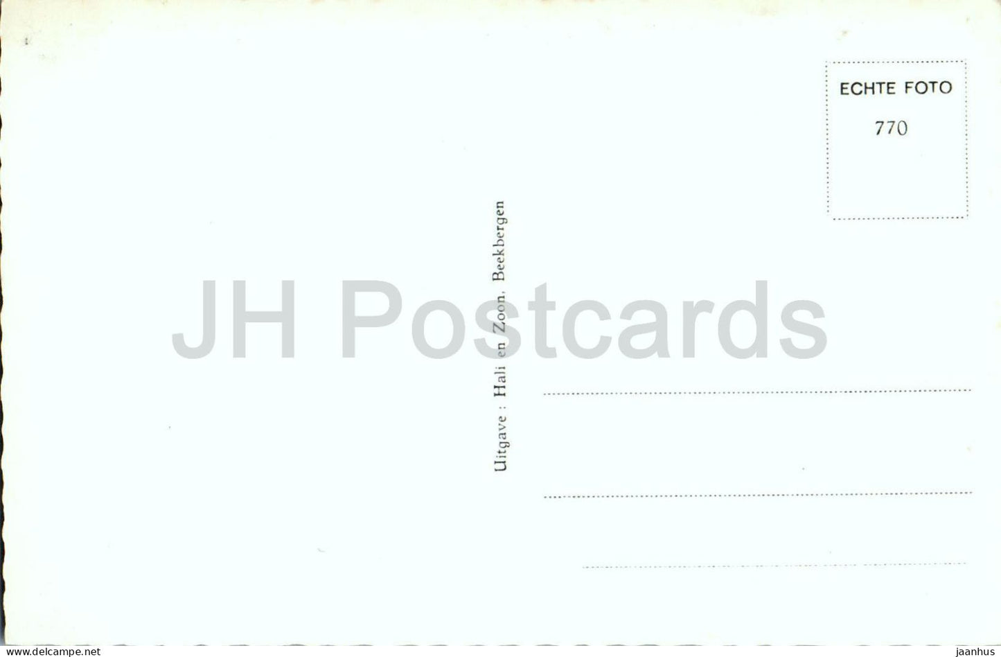 Niederländisch-reformierte Kirche Beekbergen - Innenansicht - alte Postkarte - Niederlande - unbenutzt