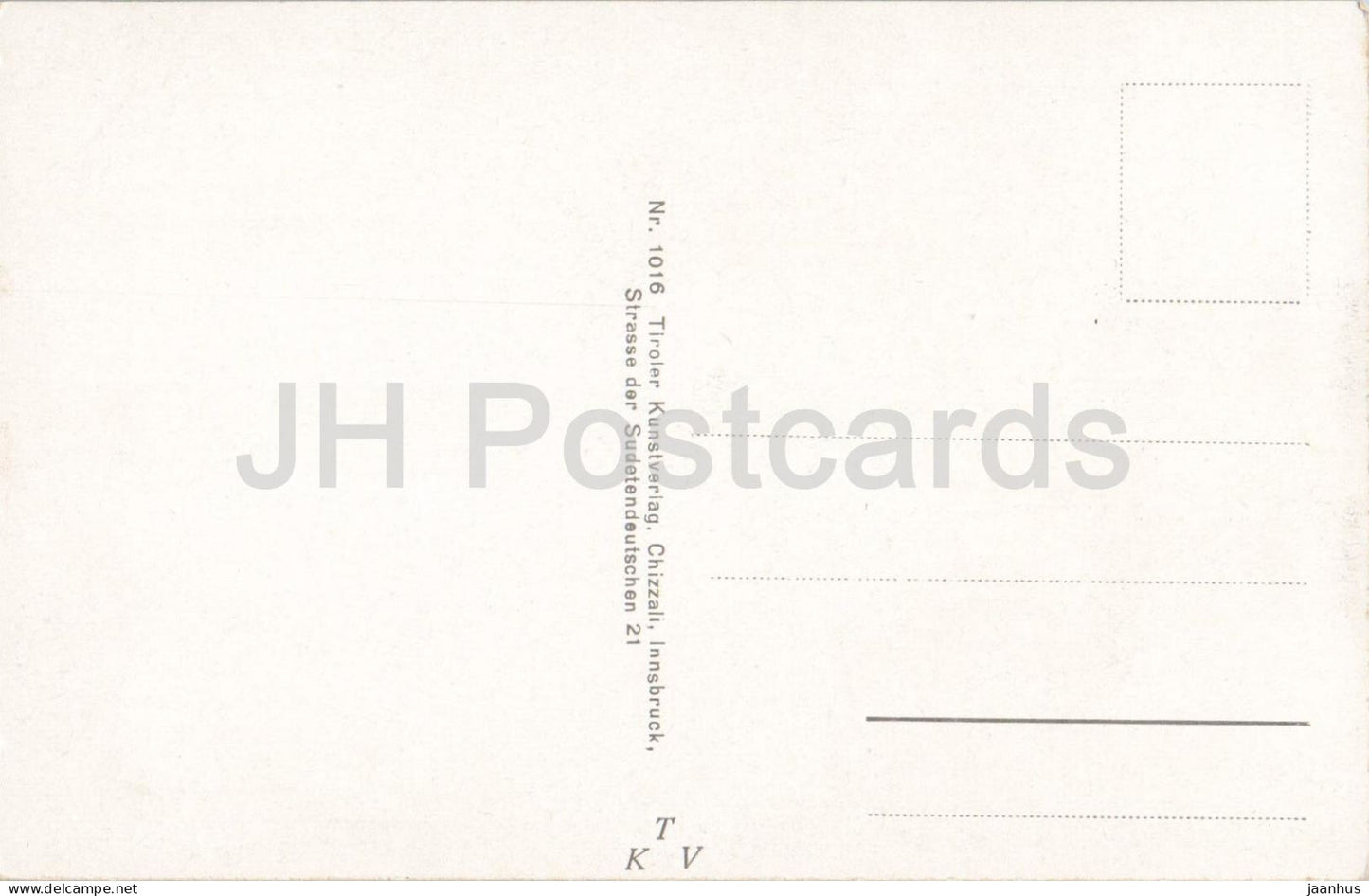 Innsbruck - Maria Theresienstrasse - old car - No. 1016 - old postcard - Austria - used