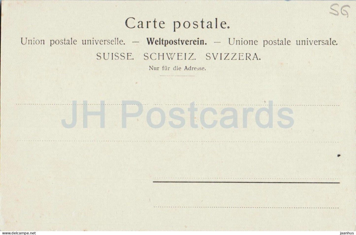 Gruss aus Eichberg - Cartonfabrik - panoramic village and factory view - old postcard - 1900s - Switzerland - unused