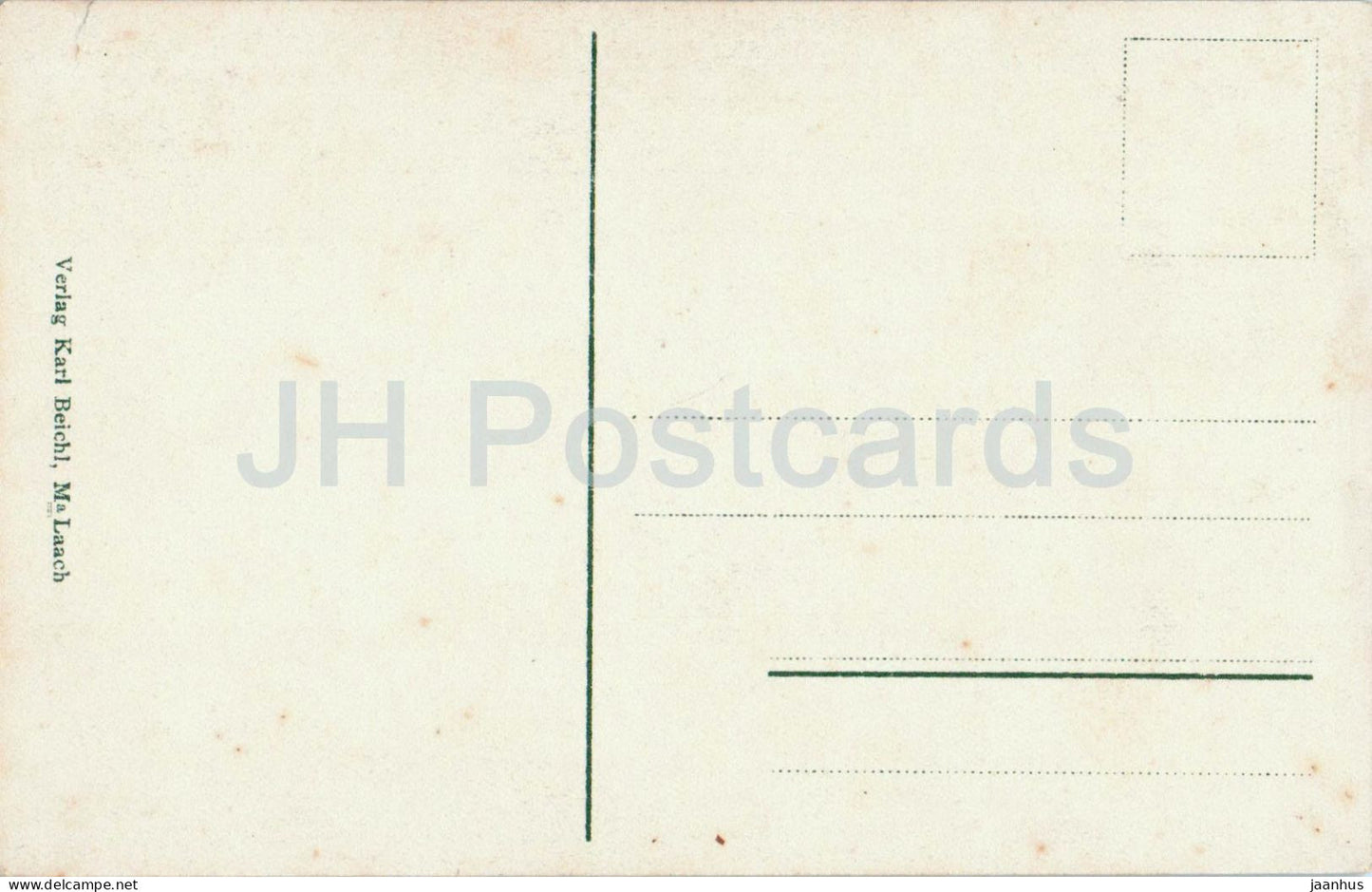 Waldpartie - Touristenweg zur Jubilaums Warte 959 m - forest path - old postcard - Austria - used