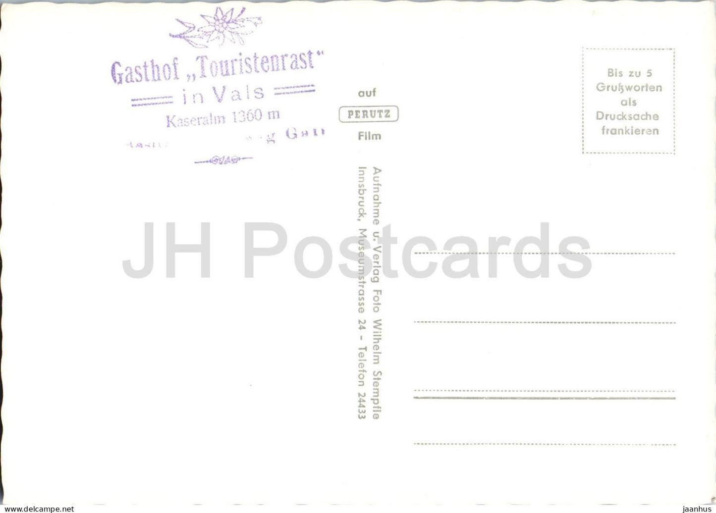 Blick ins Valsertal mit Olperer Fusstein Schrammacher Sagewandspitze - Tirol - alte Postkarte - Österreich - unbenutzt