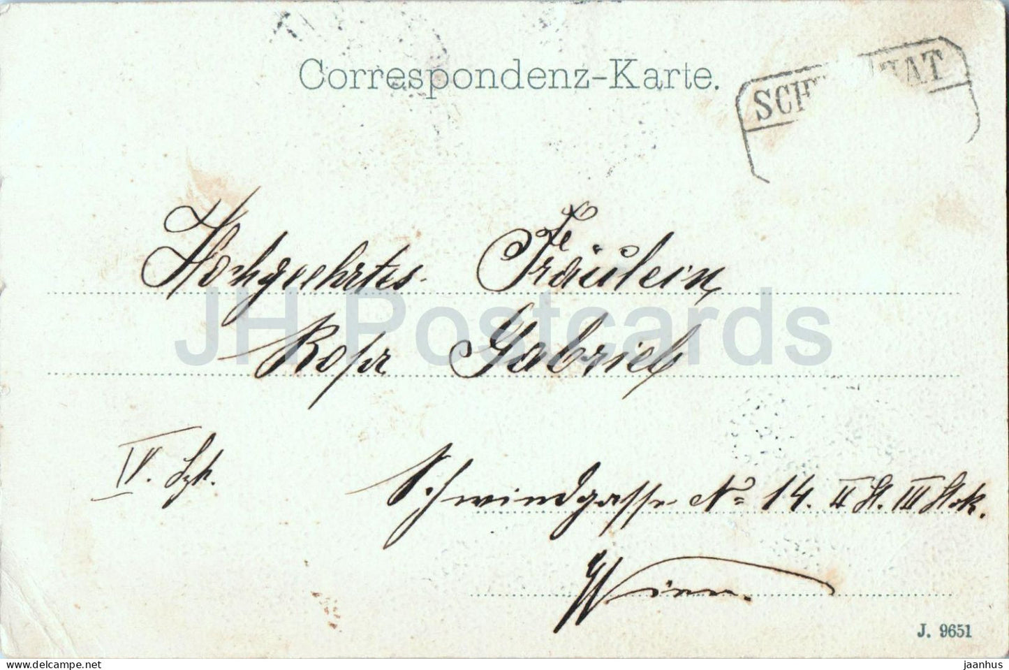 Salzburg - Staatsbrucke - bridge - 9615 - old postcard - Austria - used