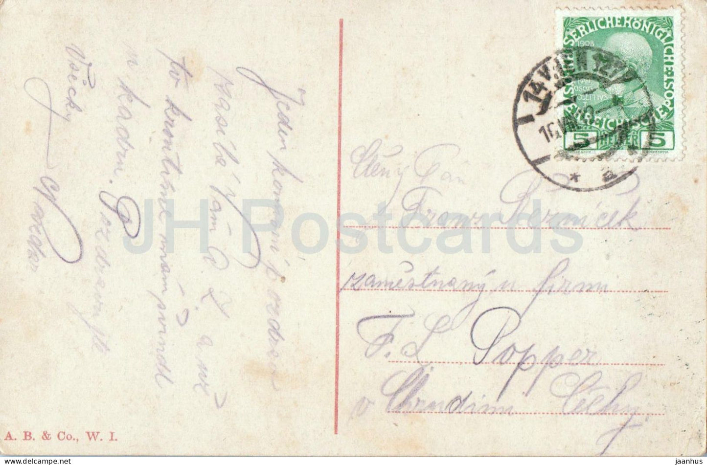 Vienne - Vienne - Ausserer Burgplatz m. Reiterstandbild Erzherzog Karl - carte postale ancienne - années 1910 - Autriche - utilisé